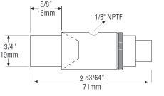 高沖擊射流噴嘴38044安裝尺寸