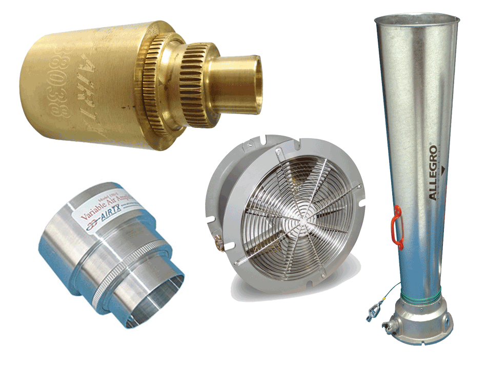 美國ALLEGRO大小型氣動風機風量范圍是多少？